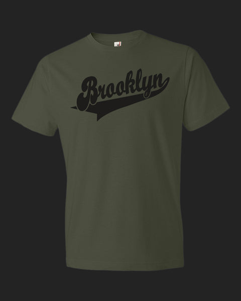 Brooklyn Dugout Tee Black print