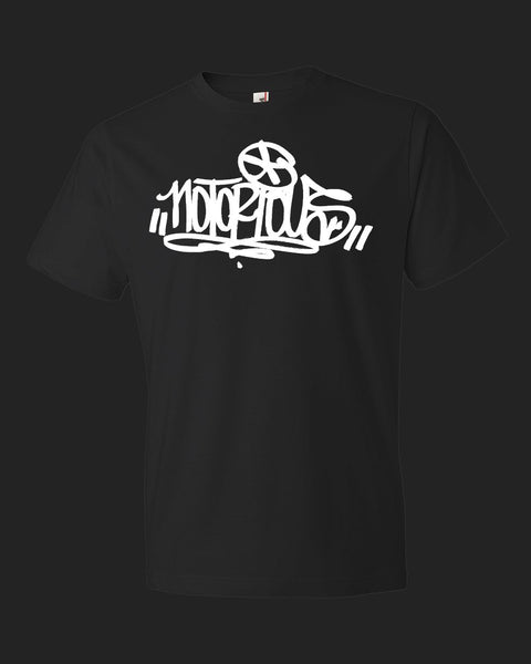 NOTORIOUS handstyle V1 -  black tee white print