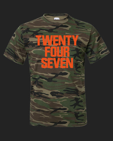 TWENTY FOUR SEVEN-camo-orange print